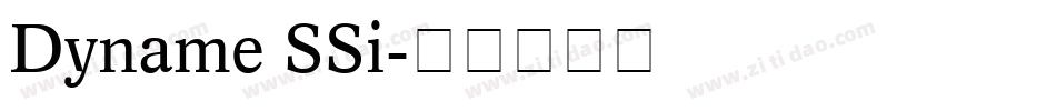 Dyname SSi字体转换